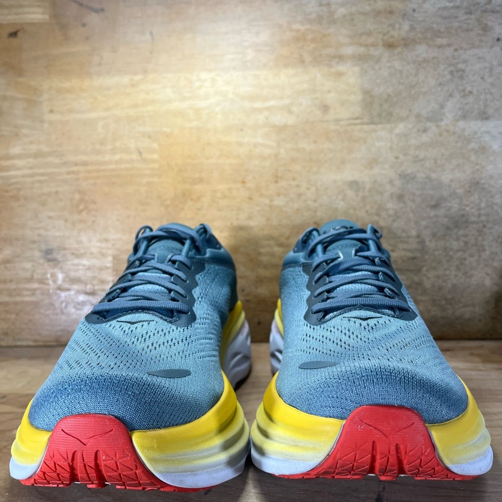 Hoka One One Bondi 8 REFLECTIVE Mens Size 12 Running Shoes Sneakers Goblin Blue - Picture 4 of 15
